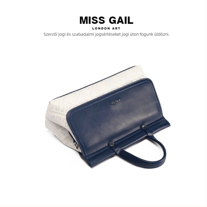 Miss Gail PU válltáska crossbody Guangxi Zhuang brokát hímzéssel, vízszintes négyszög alak, kapucsukás, belső cipzáras zseb