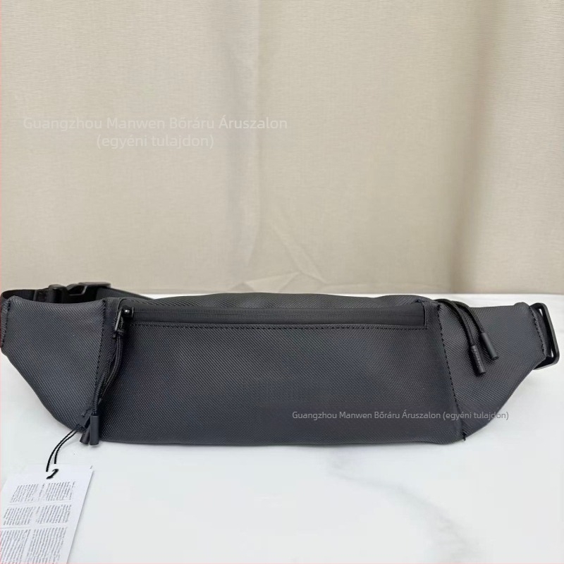 Férfi deréktáska, PVC anyag, vízálló, poliészter bélés, szabadidős utazásokhoz