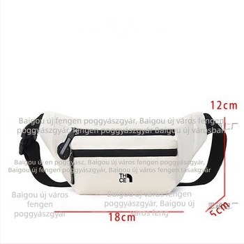 Japán-stílusú kompakt crossbody táska mindennapi használatra, vízálló anyag, cipzáras zárás, poliészter bélés, 2025 tavaszi kiadás