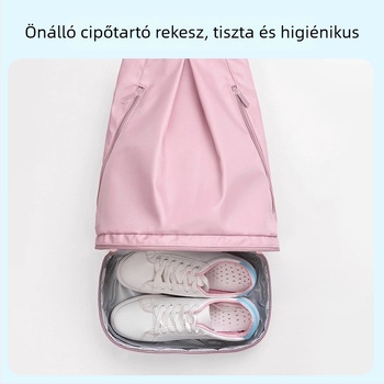 Uniszex sport hátizsák száraz-nedves elválasztó rendszerrel, úszáshoz és strandra, nagy kapacitású, vízálló, kültéri tárolásra
