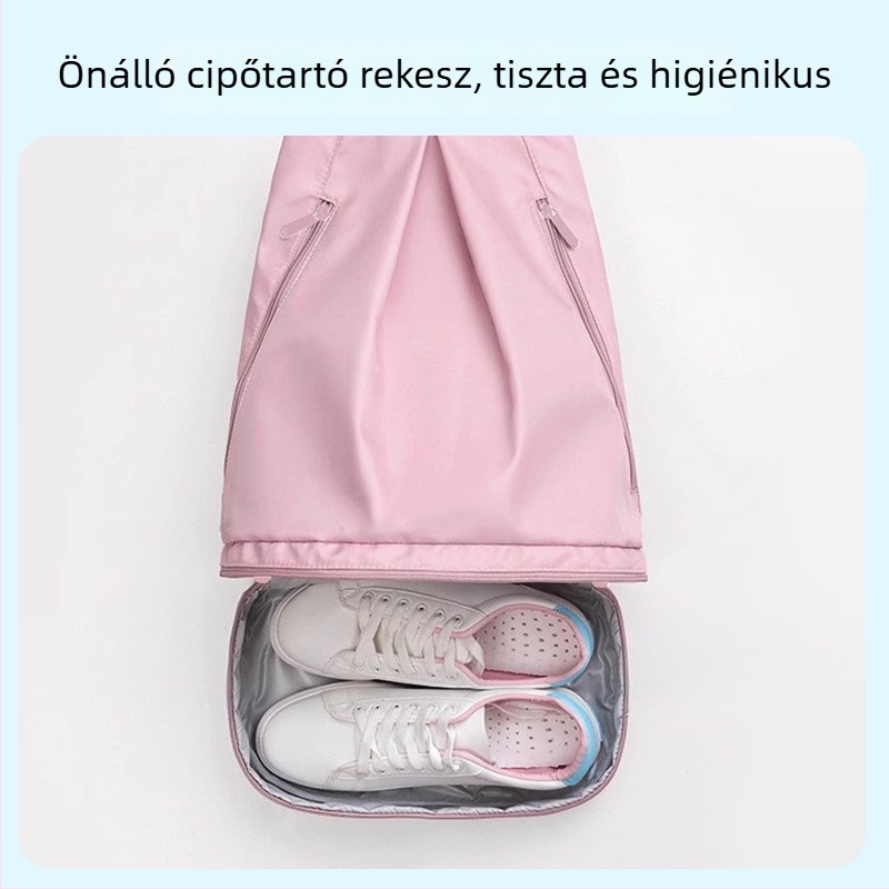 Uniszex sport hátizsák száraz-nedves elválasztó rendszerrel, úszáshoz és strandra, nagy kapacitású, vízálló, kültéri tárolásra