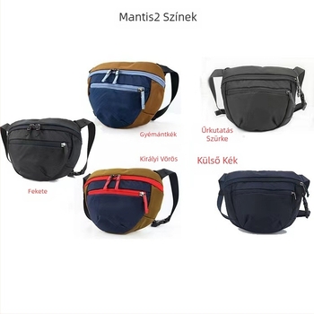 Uniszex nylon sportöv táska több rekesz, vízálló és kopásálló, kültéri használatra