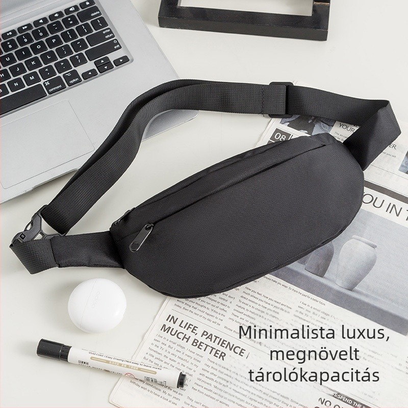 Sport derék táska, vízálló 600D Oxford anyagból, nylon bélés, uniszex, 2022 ősz