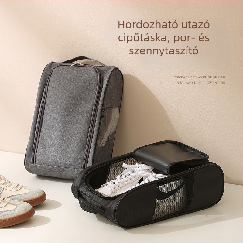 Vízálló sneaker tároló táska, légáteresztő hálóval, utazáshoz, uniszex