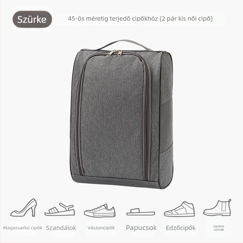 Vízálló sneaker tároló táska, légáteresztő hálóval, utazáshoz, uniszex