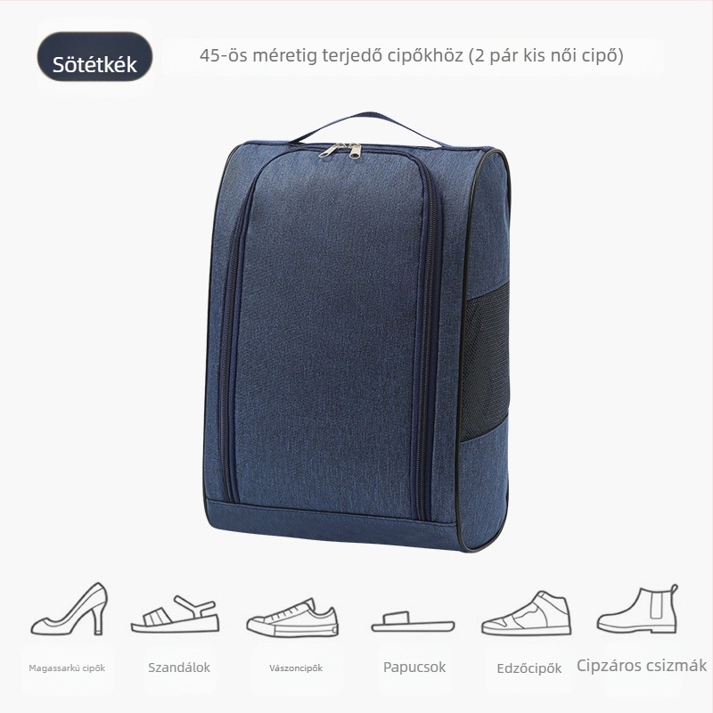 Vízálló sneaker tároló táska, légáteresztő hálóval, utazáshoz, uniszex