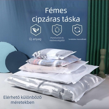 Átlátszó, vízálló utazási tároló táska ruhák és cipők számára, hordozható (újracsomagolási táska)