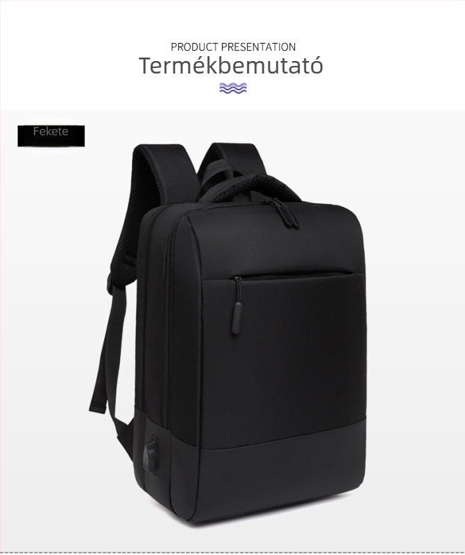 Férfi üzleti hátizsák laptophoz, könnyű nylonból, városi stílus, 8 hüvelykes laptophoz kompatibilis, kapacitás 20 L alatt, vízálló és ütésálló