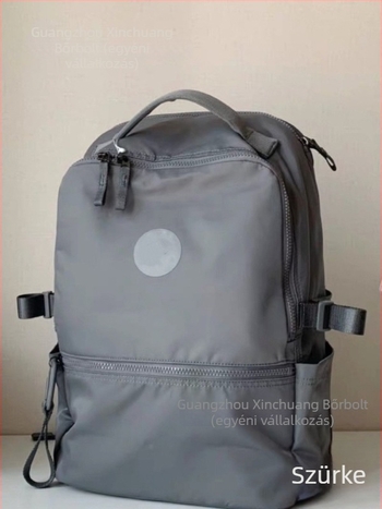 Nylon hátizsák, uniszex, 22L kapacitás, vízálló, 15 hüvelykes laptophoz illeszkedik, görbült vállpántok