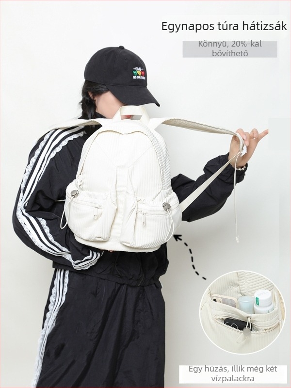EHOOO uniszex hátizsák, 13 hüvelykes laptophoz, 20 L alatt, textil anyag, utcai stílus