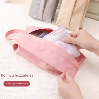Utazótáska fehérnemű és melltartó tárolására | kézitáska stílus, vászon, sokoldalú, utazáshoz