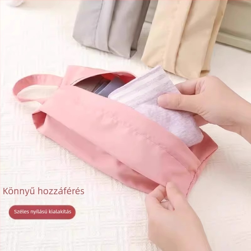 Utazótáska fehérnemű és melltartó tárolására | kézitáska stílus, vászon, sokoldalú, utazáshoz