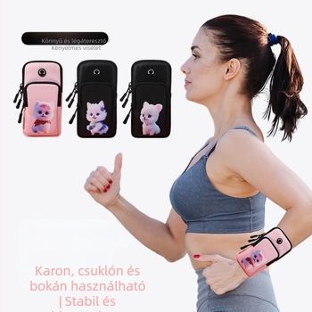 Könnyű karra helyezhető telefontáska futáshoz