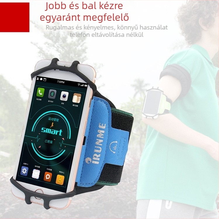 360°-os forgatható karra szerelhető telefon tartó sportokhoz – uniszex, műanyag, márka Irunme, kültéri sportokhoz