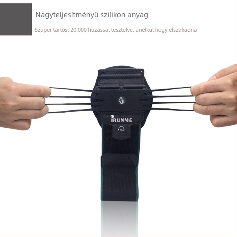 360°-os forgatható karra szerelhető telefon tartó sportokhoz – uniszex, műanyag, márka Irunme, kültéri sportokhoz
