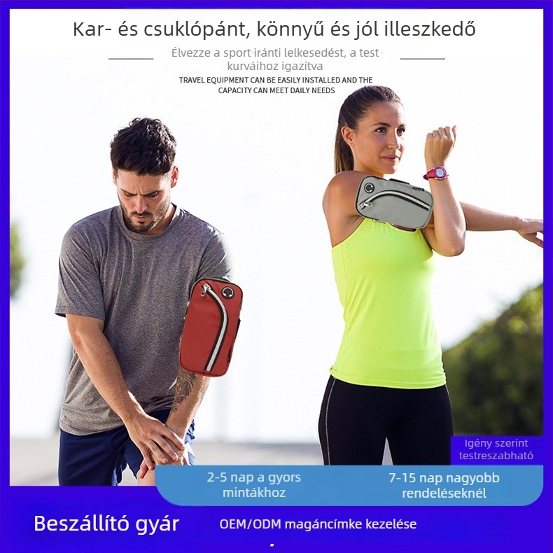 Jiuqi Bőr Karpántos Telefontáska Szabadban – Uniszex