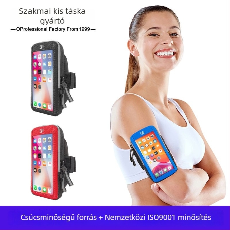 Karra rögzíthető sporttáska kültéri használatra (érintőképernyő-kompatibilis, vízálló, nylon bélés, uniszex)