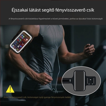 2025 ultra vékony TPU karhüvely 6,9 hüvelykes telefonhoz, érintőképernyő-kompatibilis, kültéri sportokra és futásra