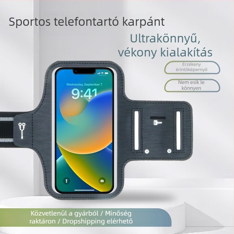 2025 ultra vékony TPU karhüvely 6,9 hüvelykes telefonhoz, érintőképernyő-kompatibilis, kültéri sportokra és futásra