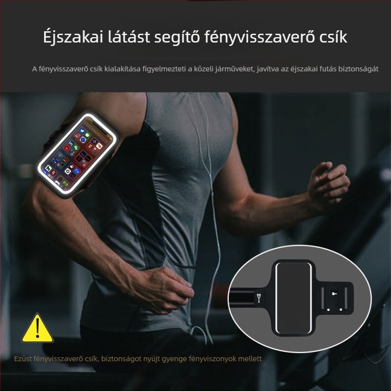 2025 ultra vékony TPU karhüvely 6,9 hüvelykes telefonhoz, érintőképernyő-kompatibilis, kültéri sportokra és futásra