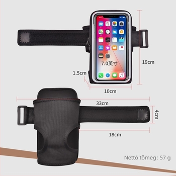 Arm Bag telefonhoz – uniszex, nylon tároló kültéri sportokra