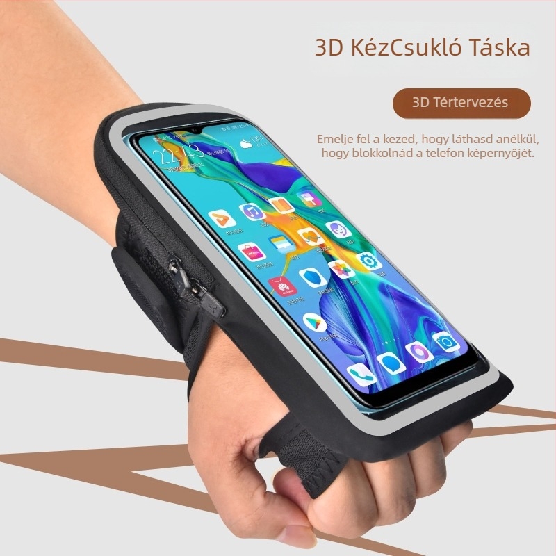 Arm Bag telefonhoz – uniszex, nylon tároló kültéri sportokra