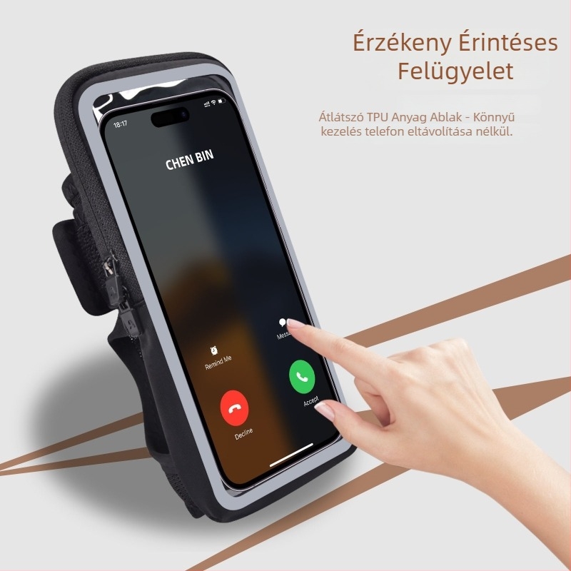 Arm Bag telefonhoz – uniszex, nylon tároló kültéri sportokra