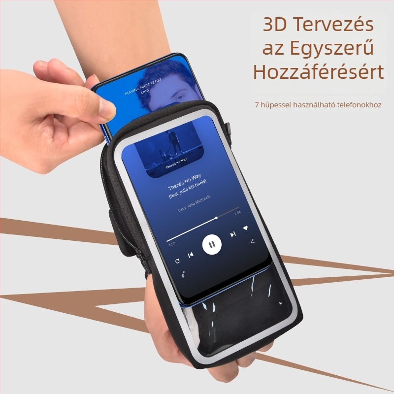 Arm Bag telefonhoz – uniszex, nylon tároló kültéri sportokra