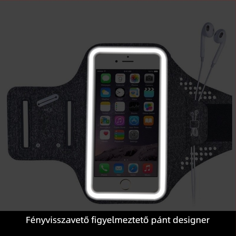 Uniszex futó karpánt telefonhoz – Lycra lélegző, sportos kültéri kiegészítő