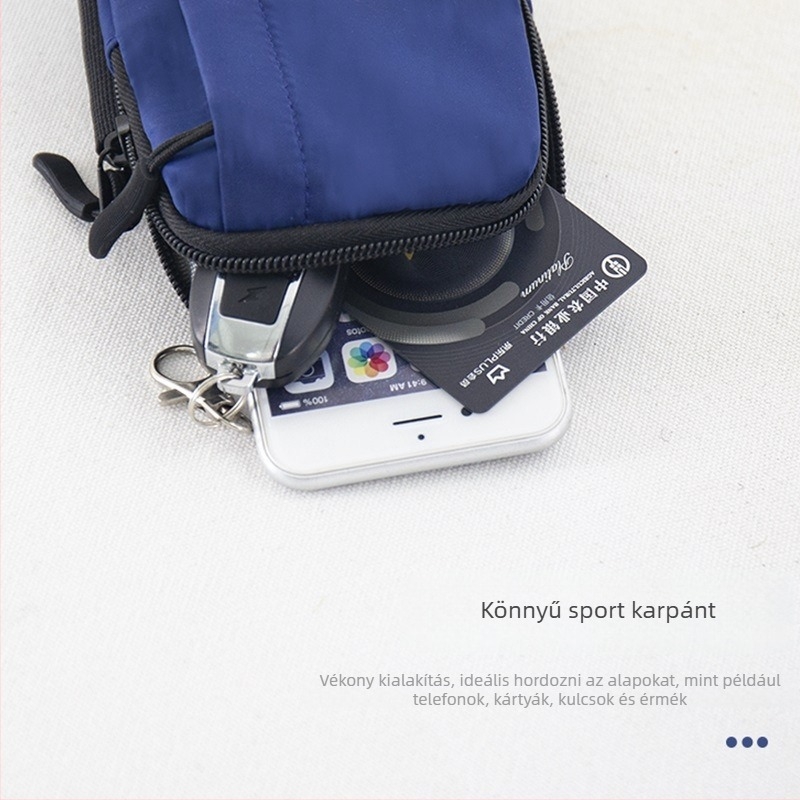 Futó telefon karpánt, uniszex, vízálló, lélegző, ultra-könnyű, poliészter