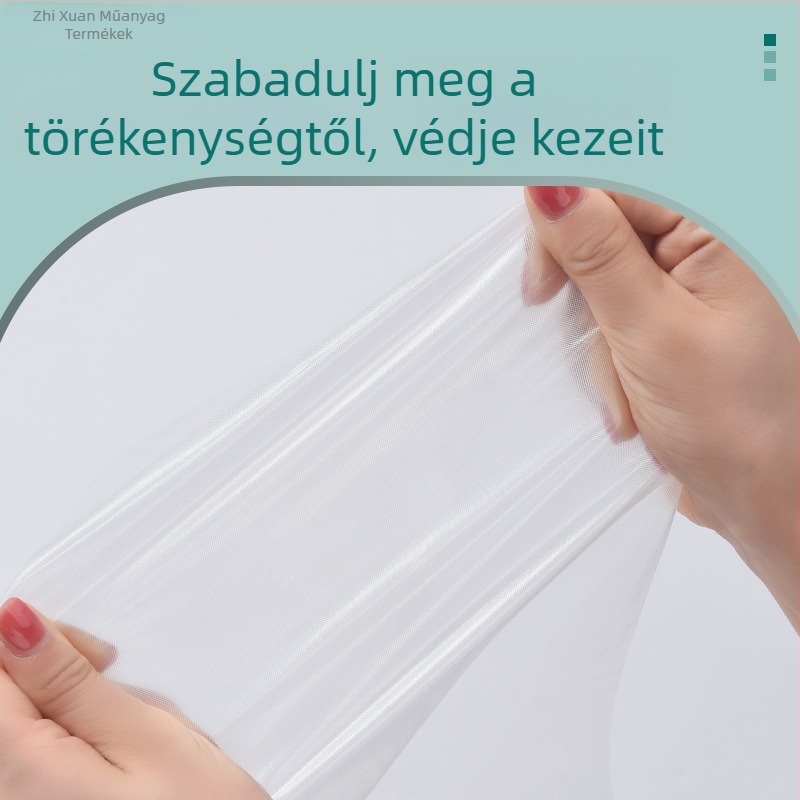 Egyszer használatos hosszított CPE kesztyűk mosogatáshoz és élelmiszer-feldolgozáshoz, vízálló, élelmiszerbiztonságos