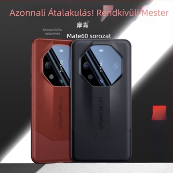 Huawei Mate60 Pro tok — Porsche-stílusú bőrhatás, lencse védelem, 60RS héj, PC anyag, olajinjektált felület, hőelvezetés, ütésállóság