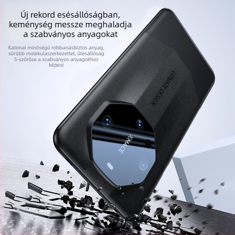 Huawei Mate60 Pro tok — Porsche-stílusú bőrhatás, lencse védelem, 60RS héj, PC anyag, olajinjektált felület, hőelvezetés, ütésállóság