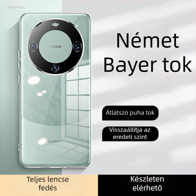 Huawei Mate60 Pro szilikon tok, ultra vékony, átlátszó, teljes védelem