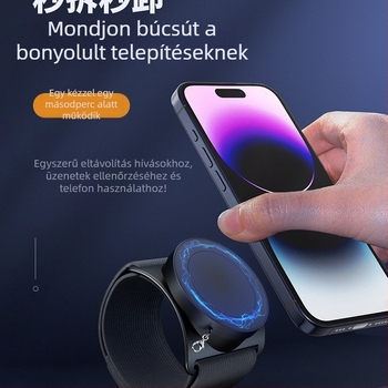 Telefonhoz való karra rögzíthető táska mágneses tartóval és forgó csuklópánttal — uniszex, kültéri futáshoz