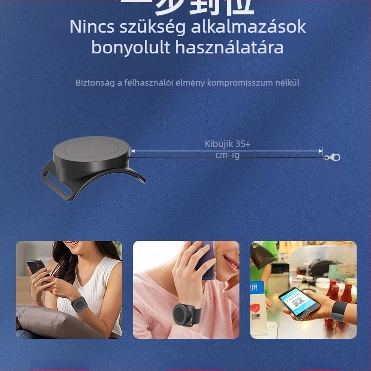 Telefonhoz való karra rögzíthető táska mágneses tartóval és forgó csuklópánttal — uniszex, kültéri futáshoz