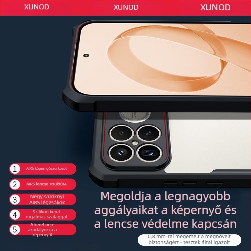 Xundd Redmi K90 Pro Max telefonház, Champion Edition, TPU+PC, ütésálló, hőelvezetés, zuhanásálló, minimalist design