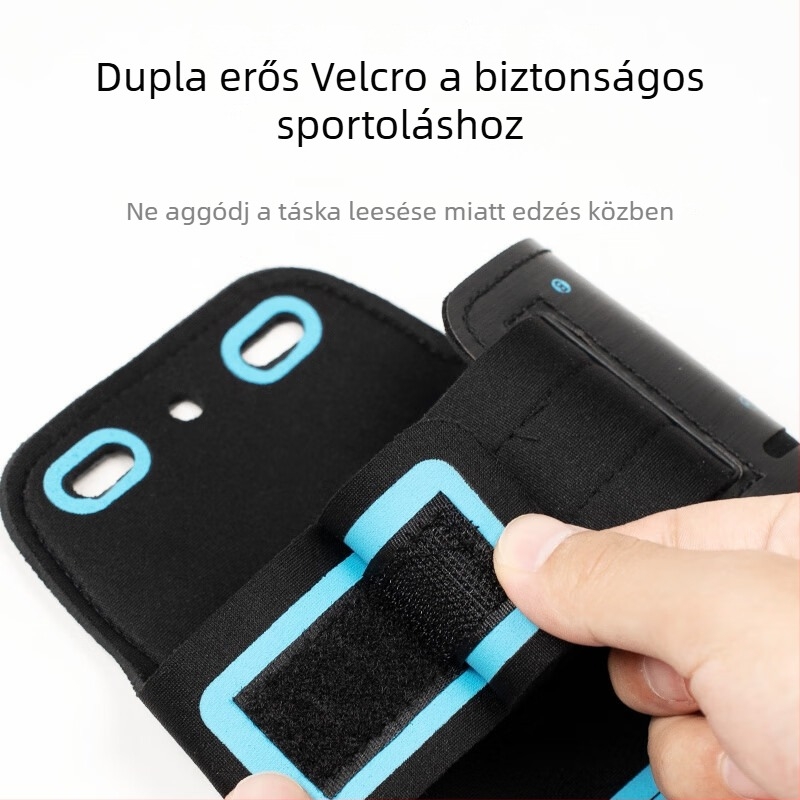 Uniszex karpántos telefontáska futáshoz és szabadtéri kerékpározáshoz