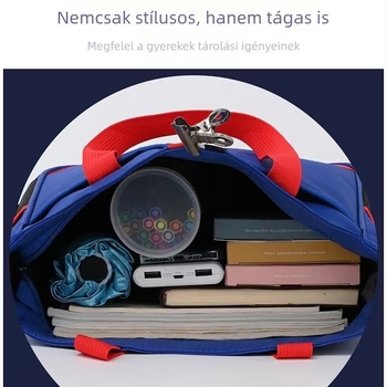 Oxford anyagból készült általános iskolai diák táska vállpánttal; panelos mintázat; gyerekbarát stílus; légáteresztő, kopásálló, anti-lopás védelem.