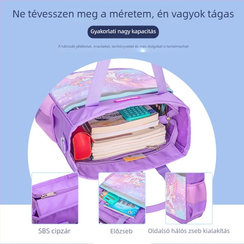 Herden tanulótáska általános iskola számára, poliészter, bővíthető kialakítás