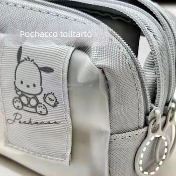 Tolltartó Snoopy motívummal, koreai stílusú, kétszintes kialakítás, nagy kapacitás, vászon anyag