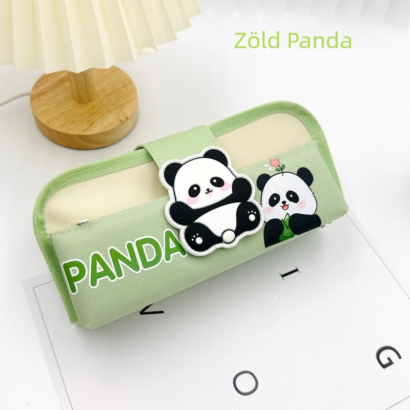 Boxin boxin Panda tolltartó, Oxford anyag, rajzfilm stílus, egyaránt alkalmas minden nemnek
