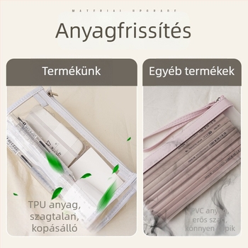Li cao TPU átlátszó ceruzatáska, laza stílus, általános használat, 1 darab
