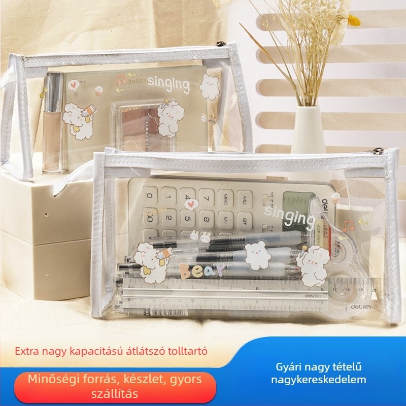 Li cao TPU átlátszó ceruzatáska, laza stílus, általános használat, 1 darab