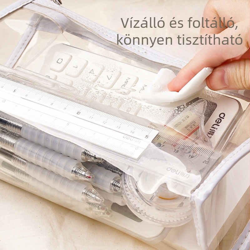 Li cao TPU átlátszó ceruzatáska, laza stílus, általános használat, 1 darab