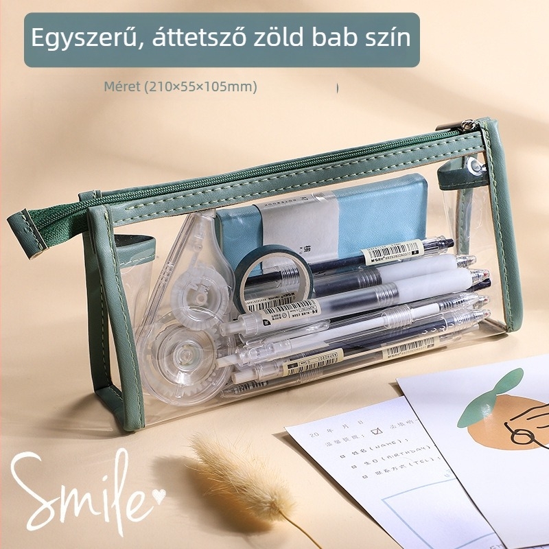 Li cao TPU átlátszó ceruzatáska, laza stílus, általános használat, 1 darab
