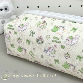 Vászon tolltartó, rajzfilm-stílus, univerzális használat