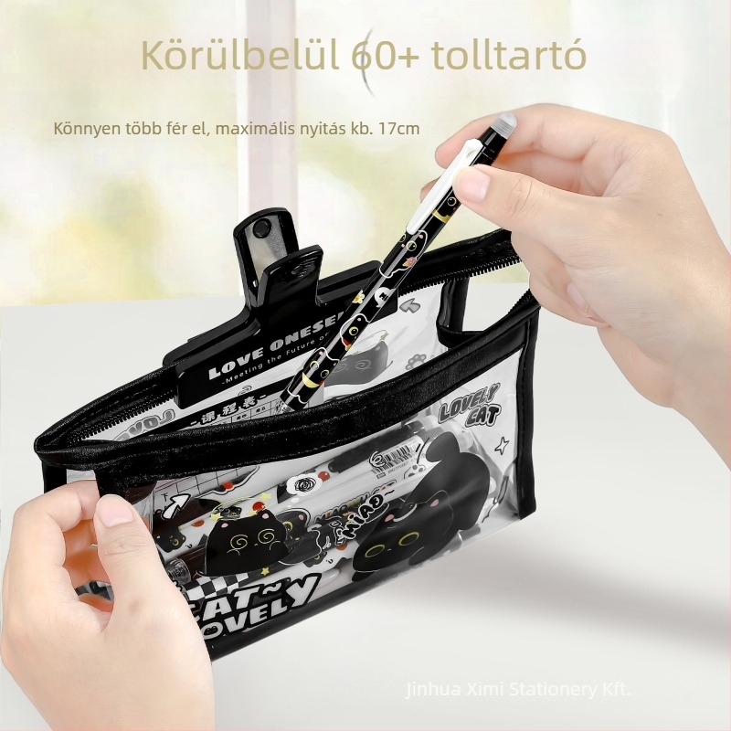  Tolltartó macska karikatúra dizájn, átlátszó PVC, Ximi, koreai verzió