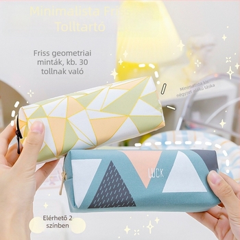 Általános iskolások ceruzatáskája - nagy kapacitású, vászon, koreai stílus, Xiao Meng