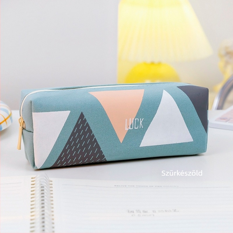 Általános iskolások ceruzatáskája - nagy kapacitású, vászon, koreai stílus, Xiao Meng